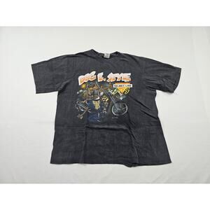 Vintage Dog E Style Biker Helmet Laws Suck Sz L Black Top Dawg Murina Brand